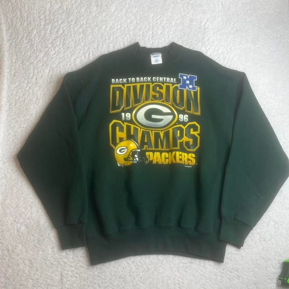 1996 Green‎ Bay packers pro player mens green crew neck sweatshirt nfl 90s xl